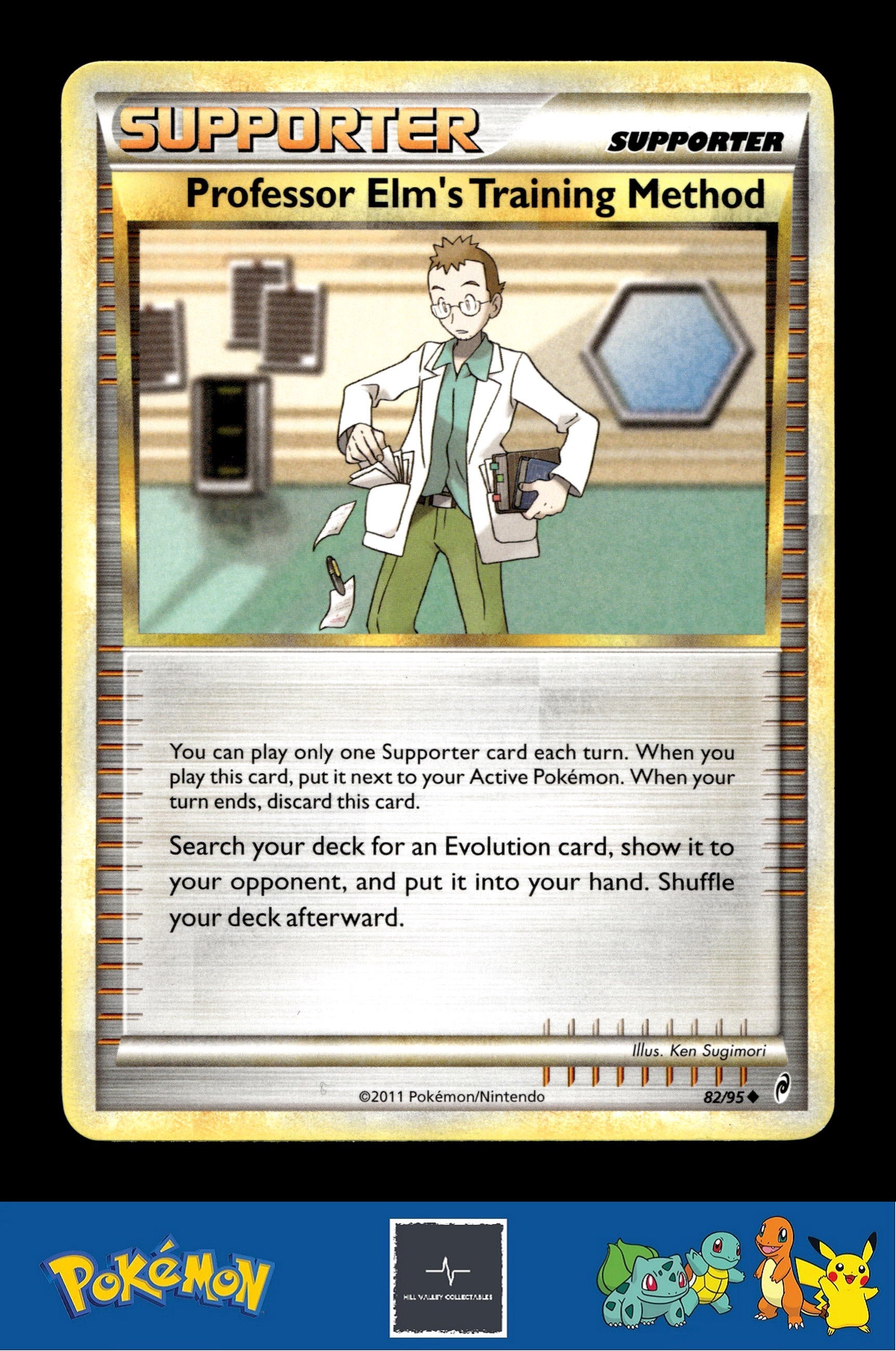 2011 Pokemon HGSS Call of Legends 82/95 Professor Elm's Training Method
