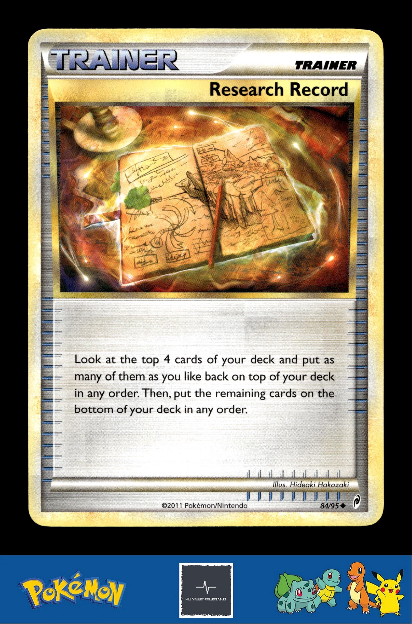 2011 Pokemon HGSS Call of Legends 84/95 Research Record