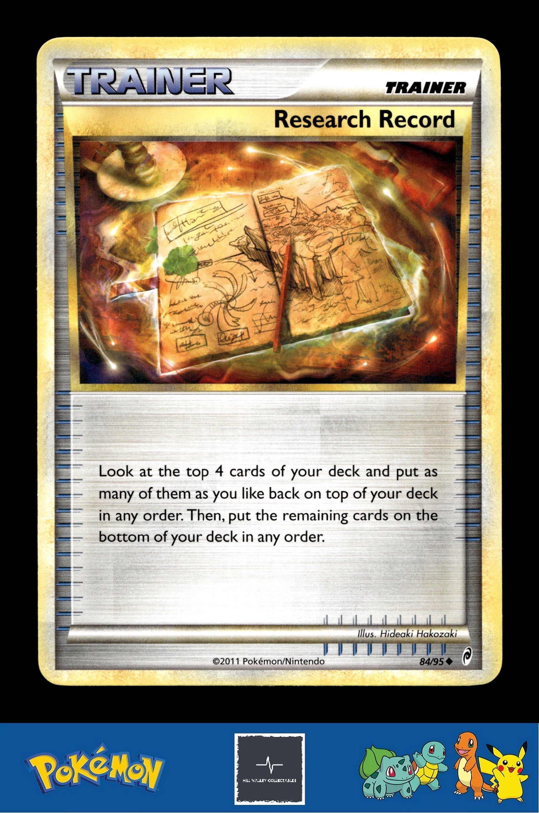 2011 Pokemon HGSS Call of Legends 84/95 Research Record