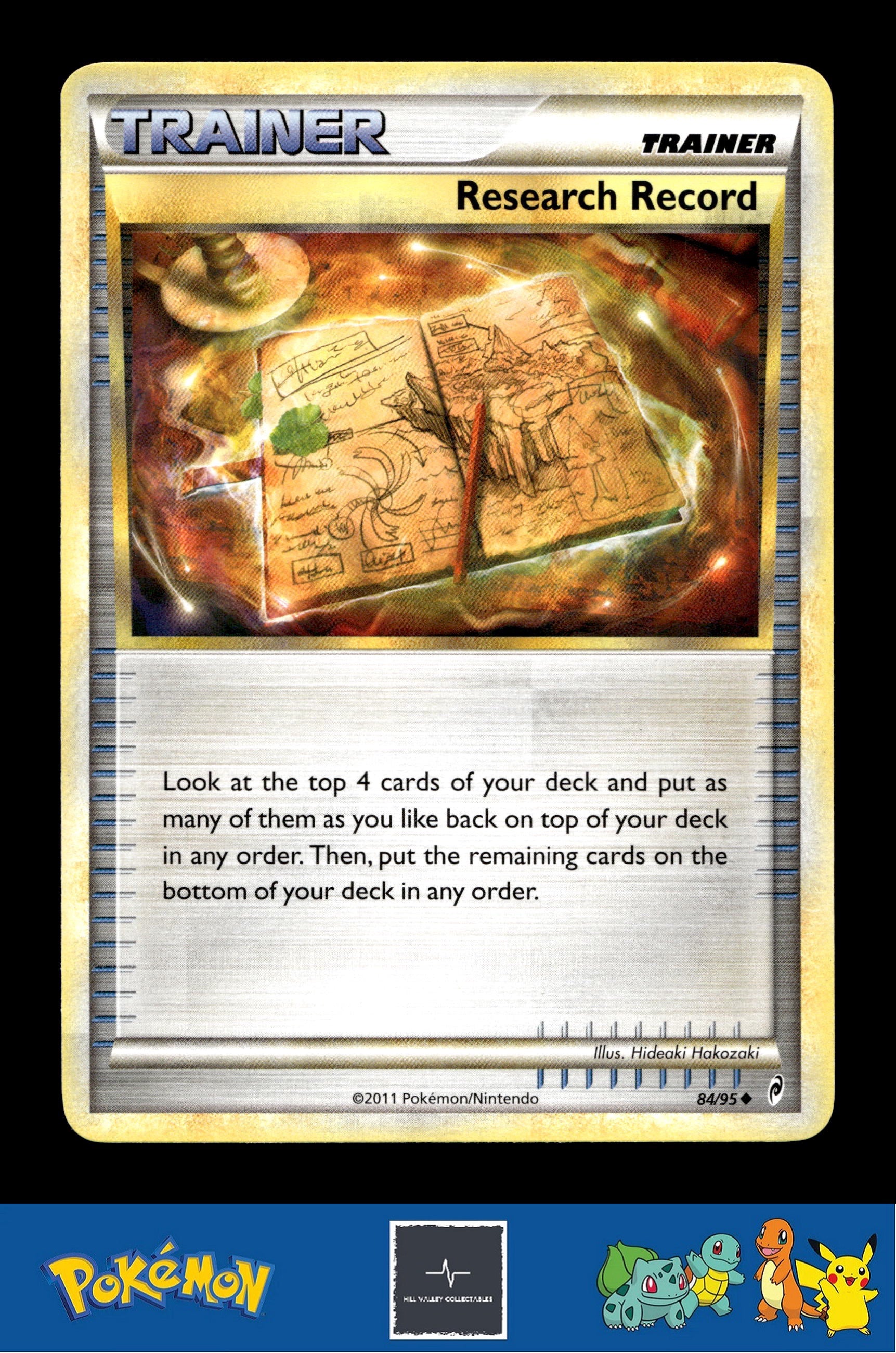 2011 Pokemon HGSS Call of Legends 84/95 Research Record