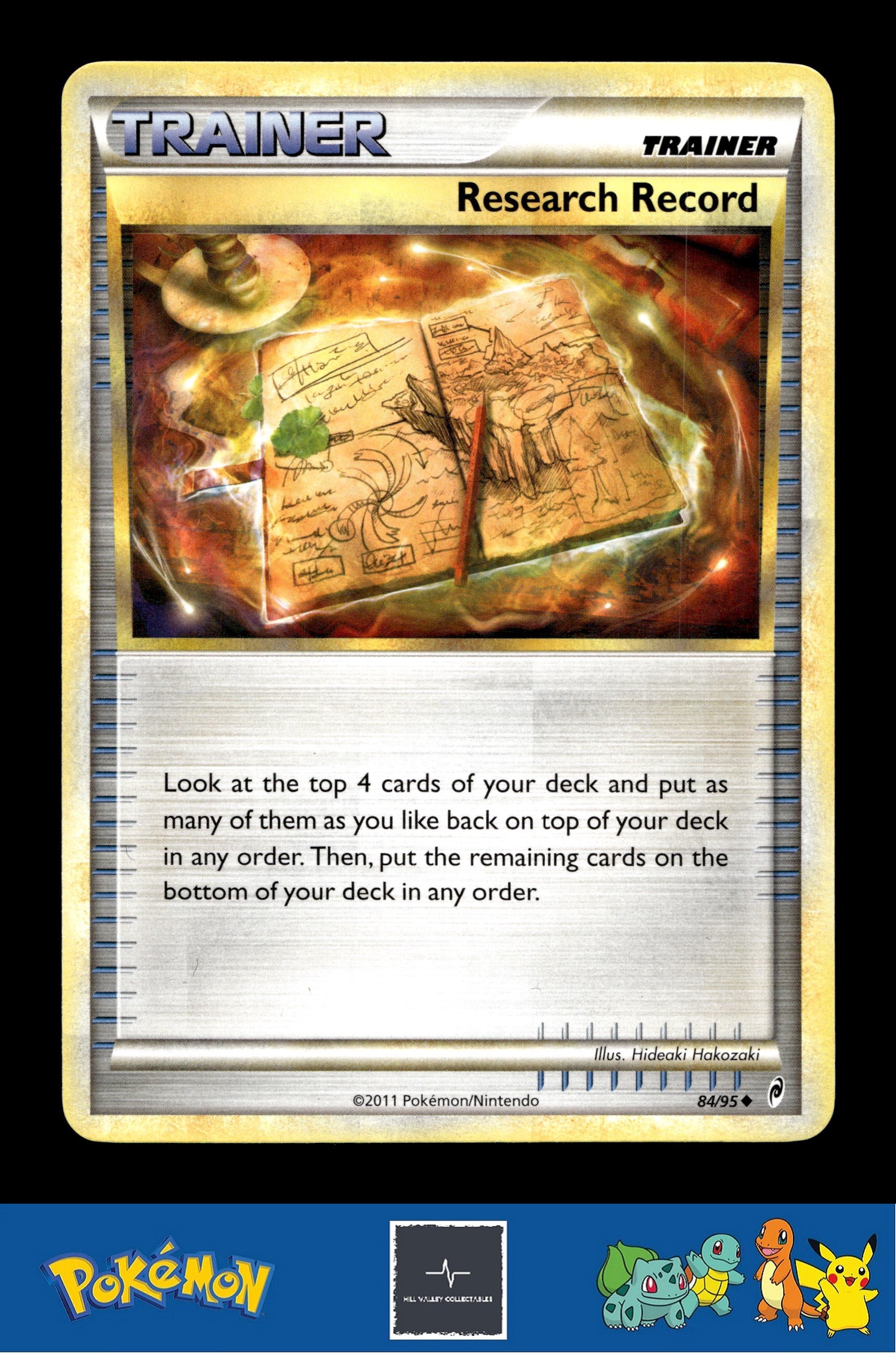 2011 Pokemon HGSS Call of Legends 84/95 Research Record