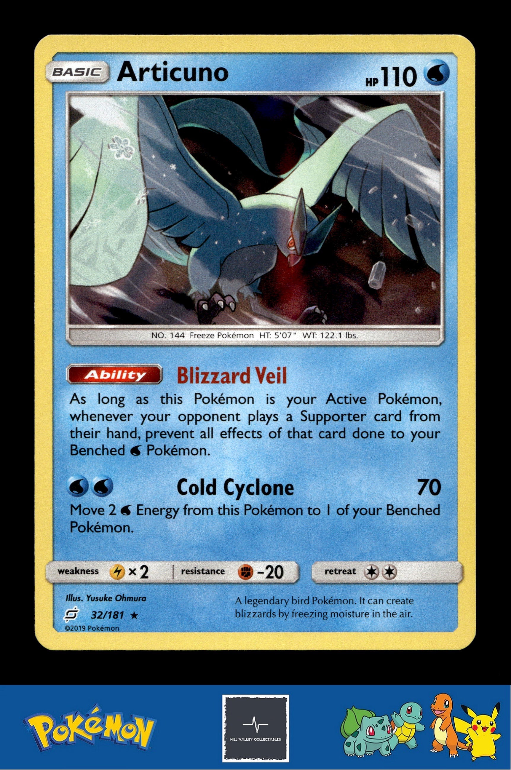 2019 Pokemon SM Team Up 32/181 Articuno Holo