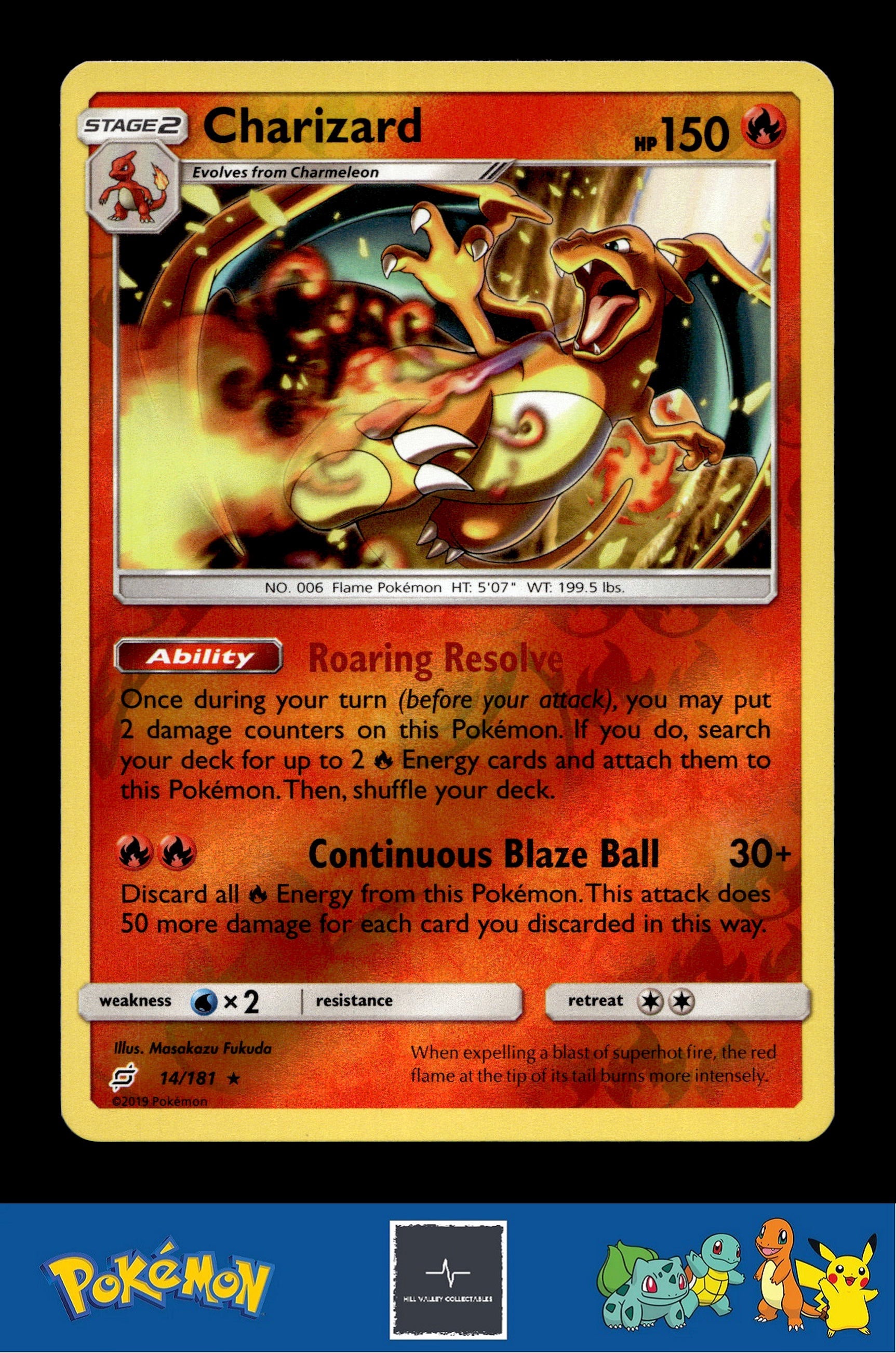 2019 Pokemon SM Team Up 14/181 Charizard Reverse