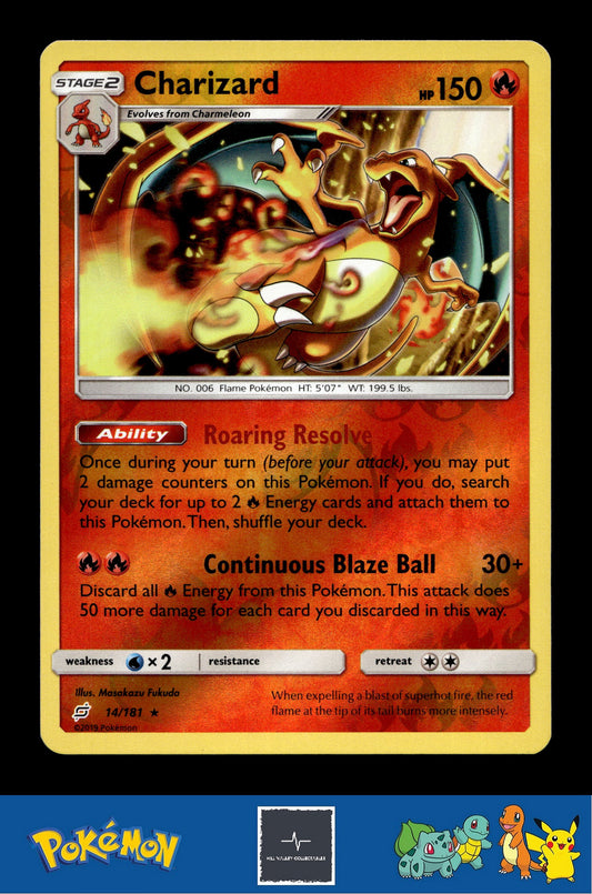 2019 Pokemon SM Team Up 14/181 Charizard Reverse