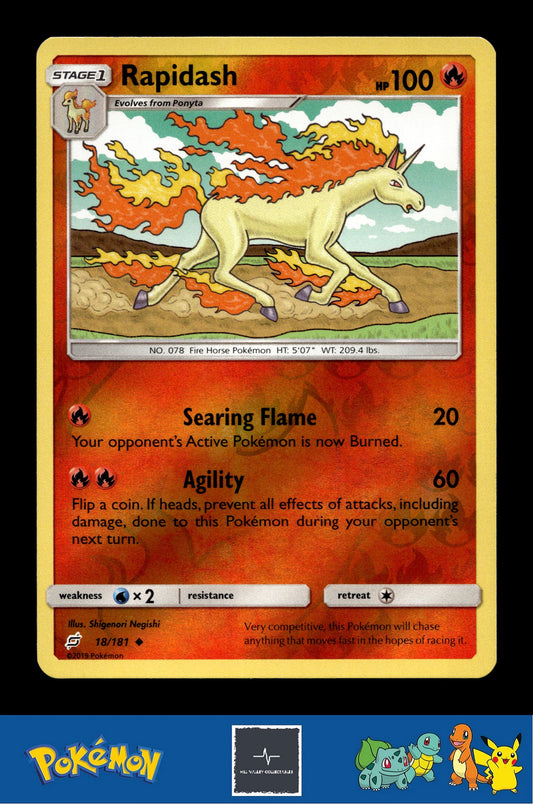 2019 Pokemon SM Team Up 18/181 Rapidash Reverse