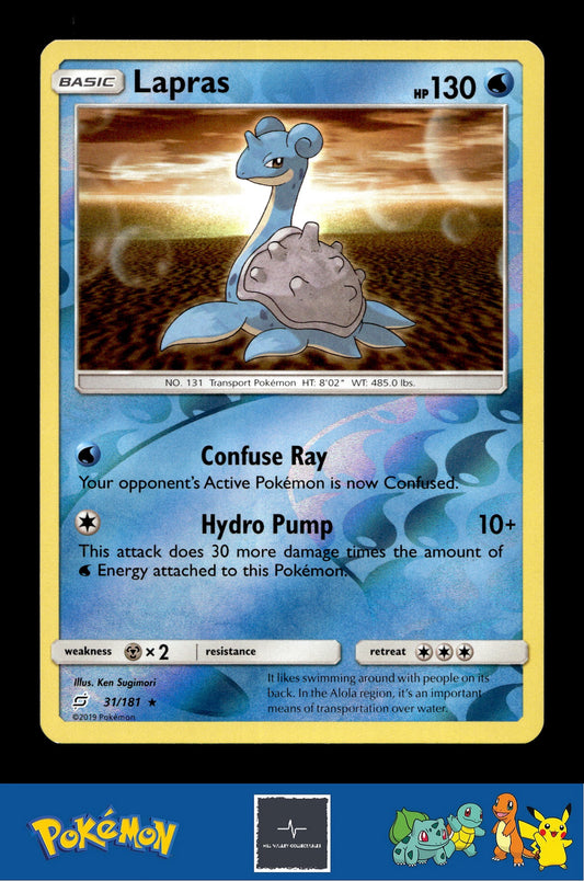 2019 Pokemon SM Team Up 31/181 Lapras Reverse