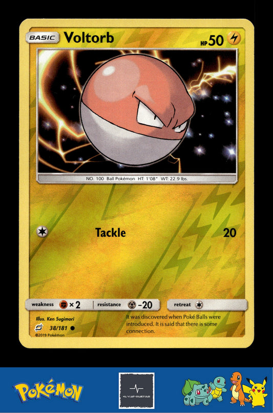 2019 Pokemon SM Team Up 38/181 Voltorb (Sugimori) Reverse