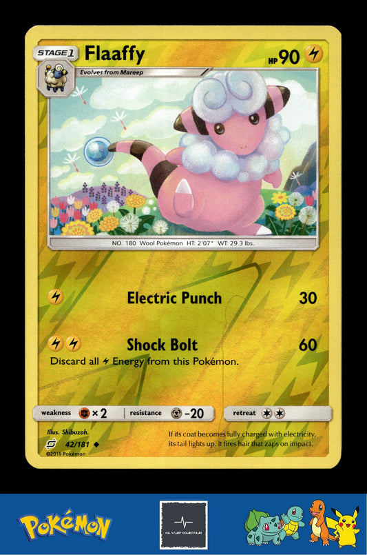 2019 Pokemon SM Team Up 42/181 Flaaffy Reverse