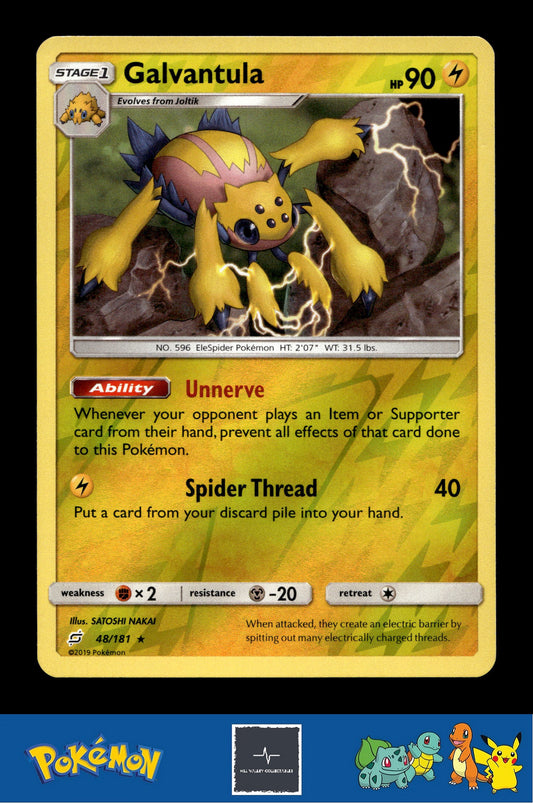 2019 Pokemon SM Team Up 48/181 Galvantula Reverse