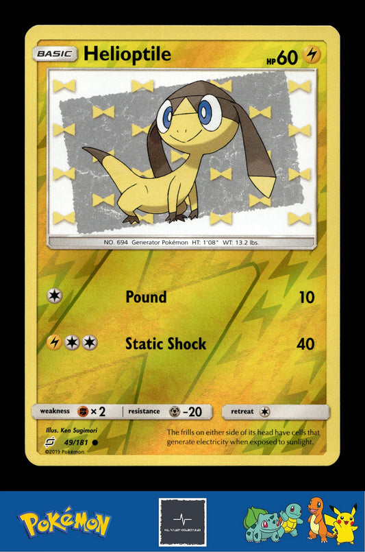 2019 Pokemon SM Team Up 49/181 Helioptile Reverse