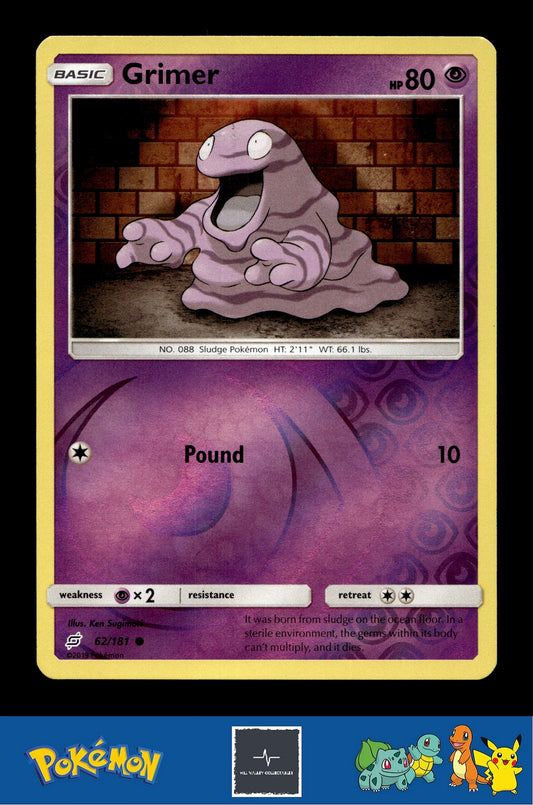 2019 Pokemon SM Team Up 62/181 Grimer (Sugimori) Reverse