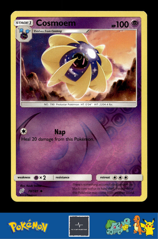 2019 Pokemon SM Team Up 70/181 Cosmoem Reverse