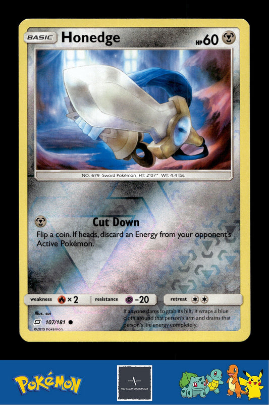 2019 Pokemon SM Team Up 107/181 Honedge (Sui) Reverse