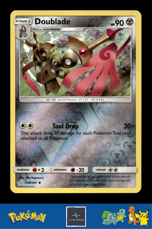 2019 Pokemon SM Team Up 108/181 Doublade Reverse