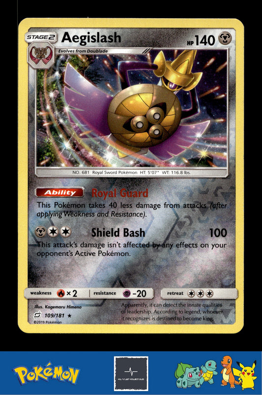 2019 Pokemon SM Team Up 109/181 Aegislash Reverse