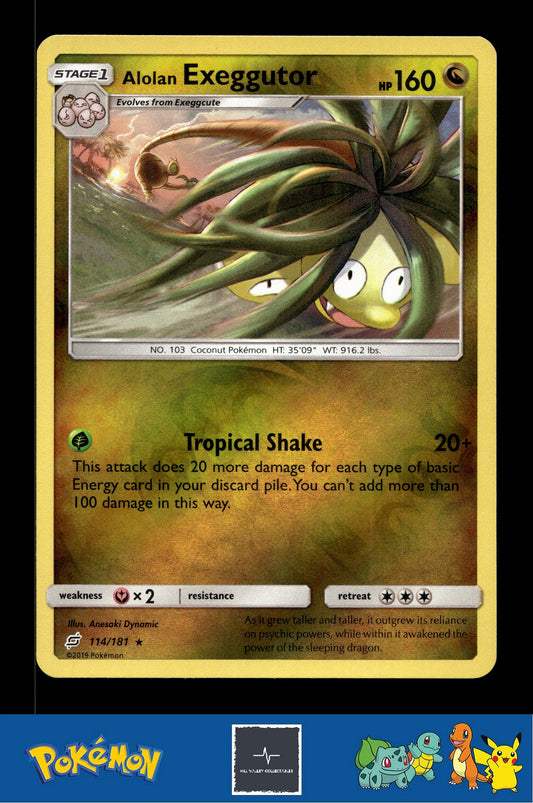 2019 Pokemon SM Team Up 114/181 Alolan Exeggutor Reverse