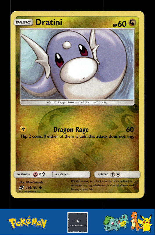 2019 Pokemon SM Team Up 116/181 Dratini Reverse