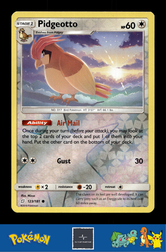 2019 Pokemon SM Team Up 123/181 Pidgeotto Reverse