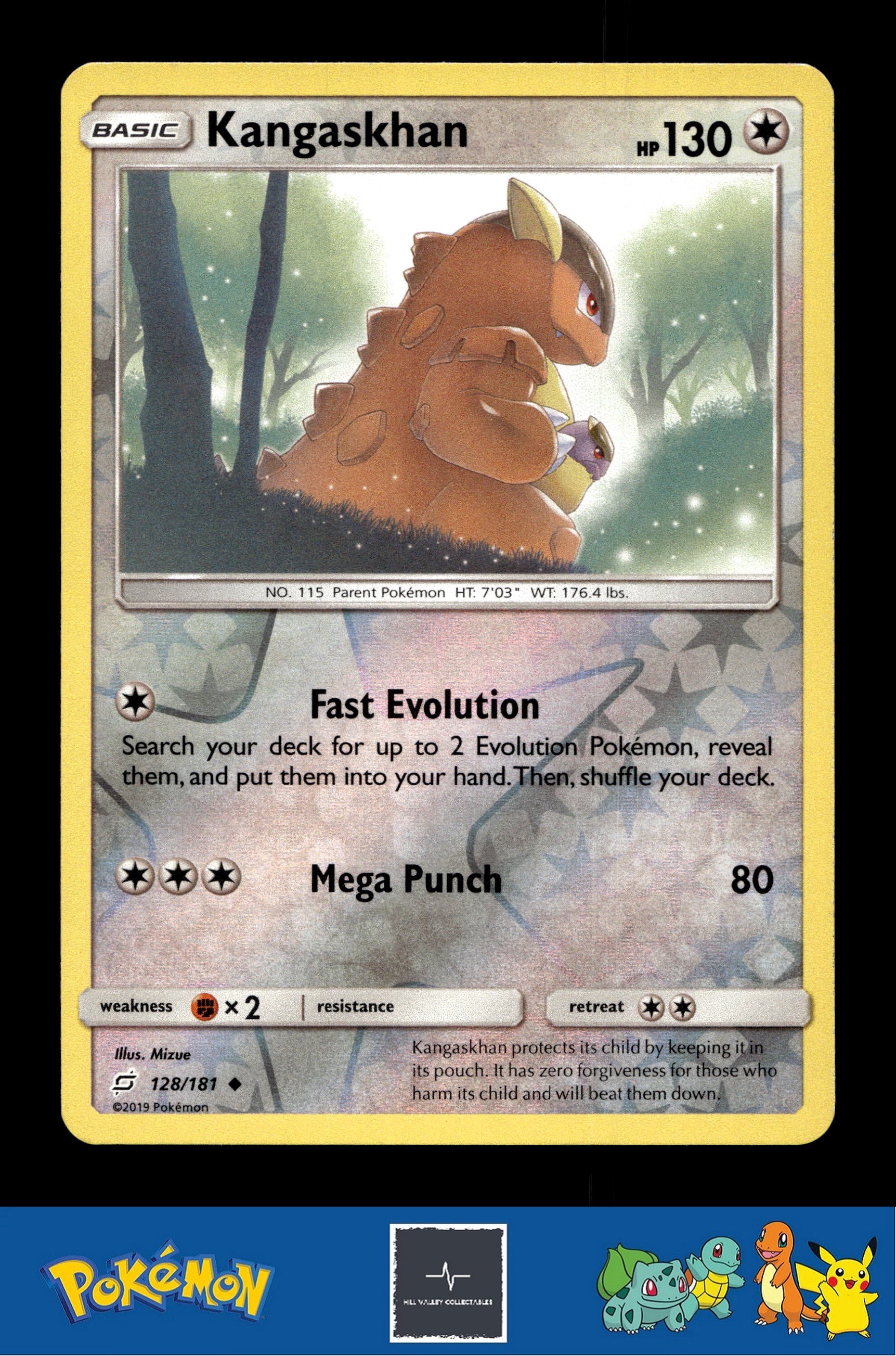2019 Pokemon SM Team Up 128/181 Kangaskhan Reverse
