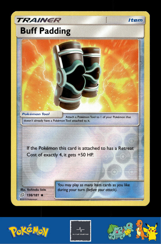 2019 Pokemon SM Team Up 136/181 Buff Padding Reverse