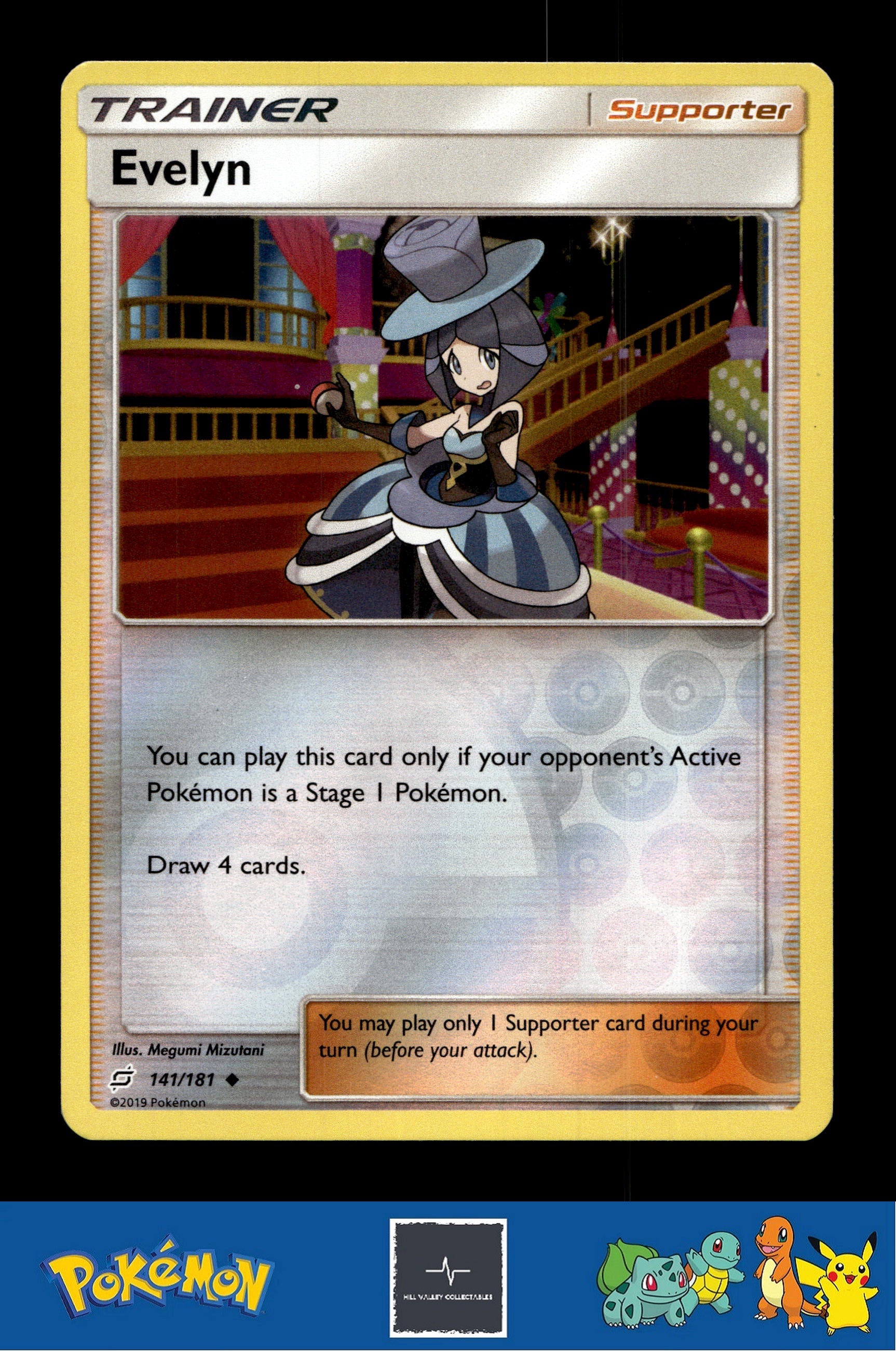 2019 Pokemon SM Team Up 141/181 Evelyn Reverse