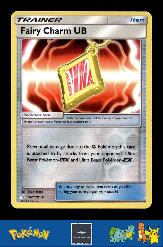 2019 Pokemon SM Team Up 142/181 Fairy Charm UB Reverse