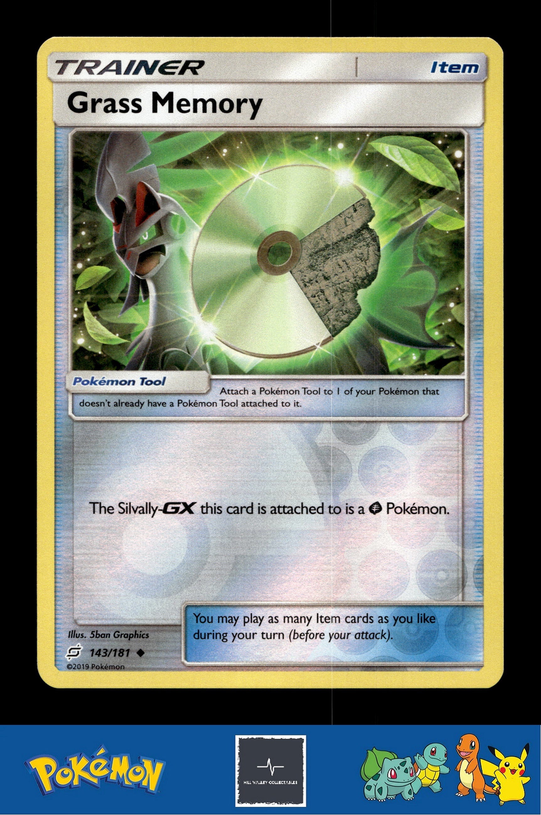 2019 Pokemon SM Team Up 143/181 Grass Memory Reverse