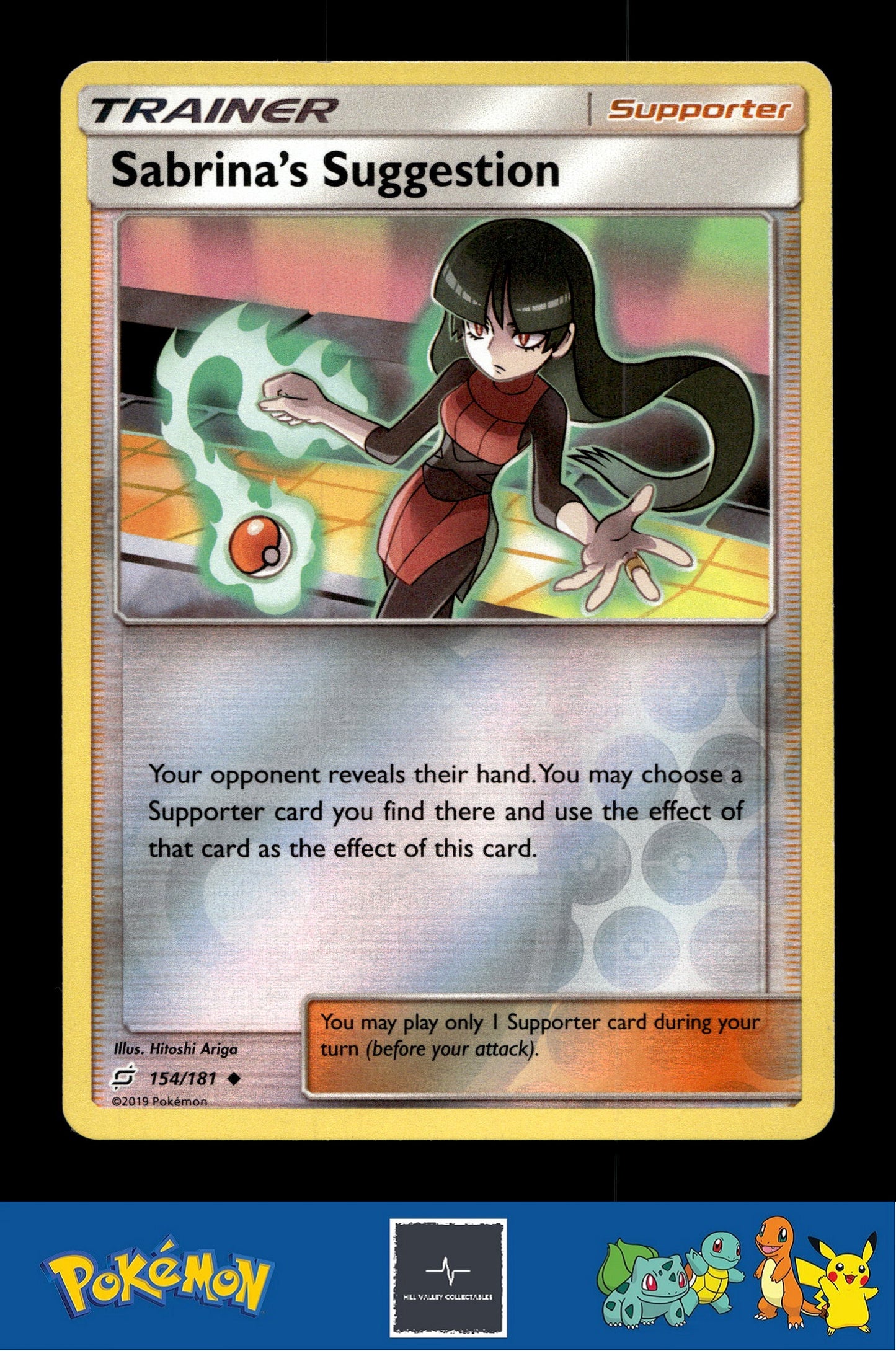 2019 Pokemon SM Team Up 154/181 Sabrina's Suggestion Reverse