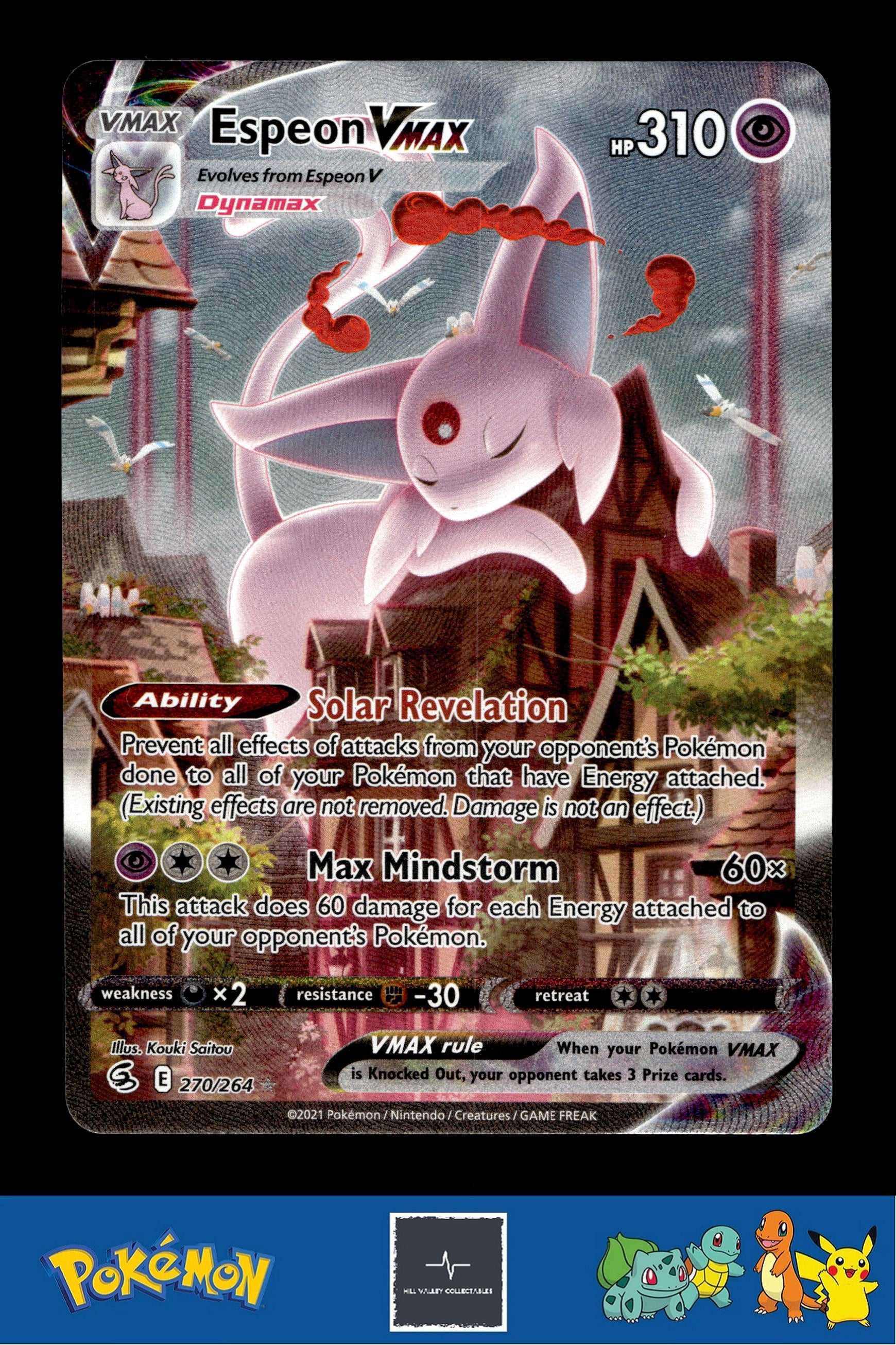 2021 Pokemon SWSH Fusion Strike 270/264 Espeon VMAX