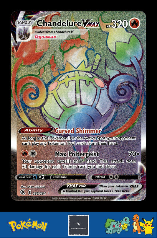 2021 Pokemon SWSH Fusion Strike 265/264 Chandelure VMAX