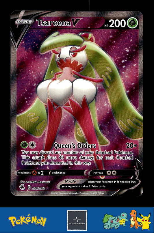 2021 Pokemon SWSH Fusion Strike 246/264 Tsareena V