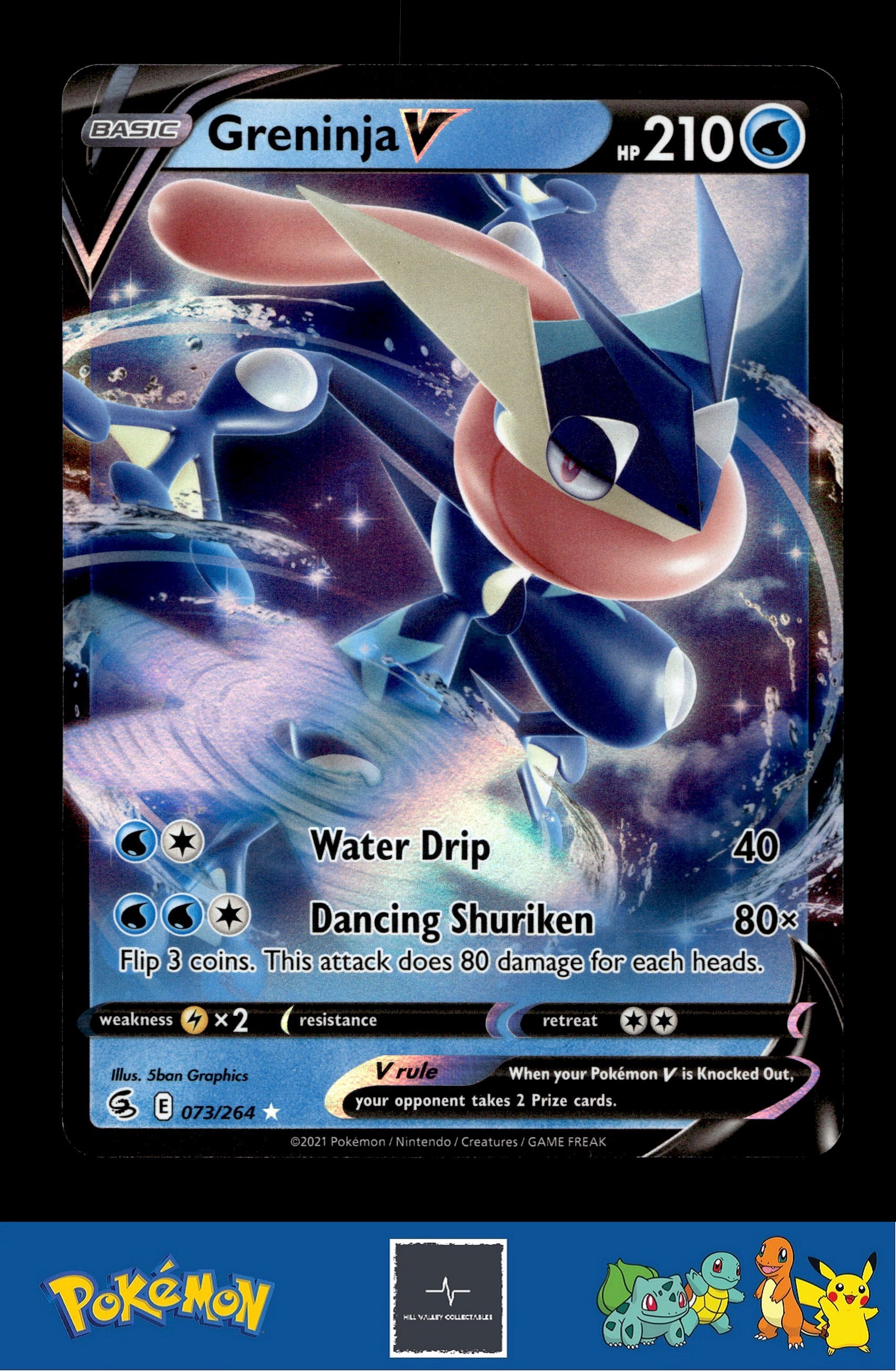 2021 Pokemon SWSH Fusion Strike 073/264 Greninja V