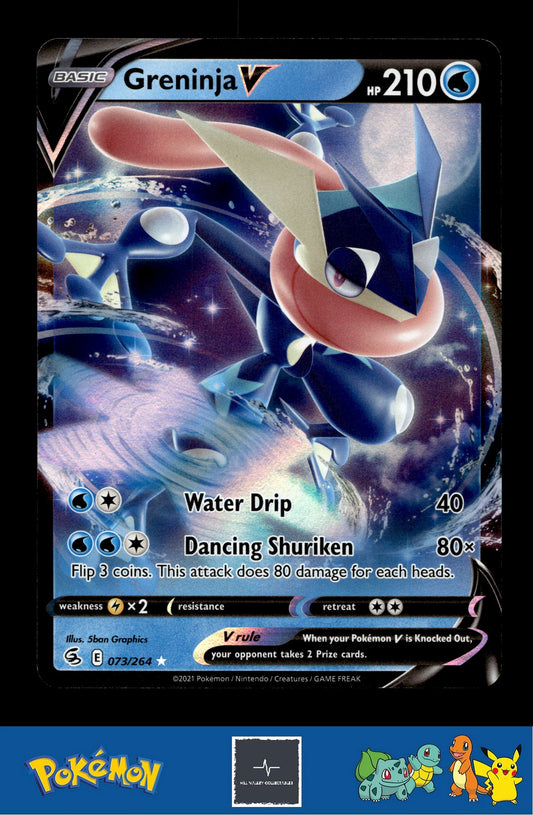 2021 Pokemon SWSH Fusion Strike 073/264 Greninja V