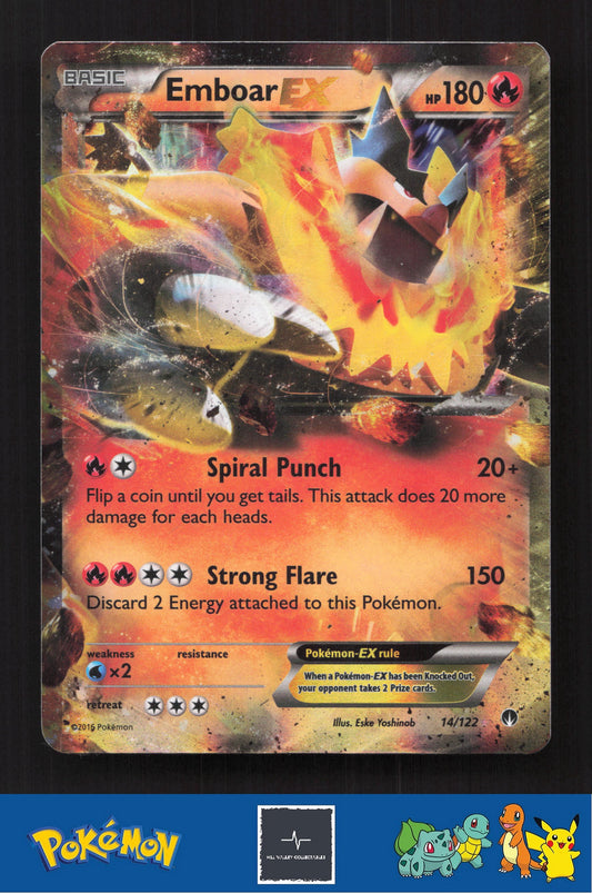 2015 Pokemon XY BREAKpoint 14/122 Emboar EX