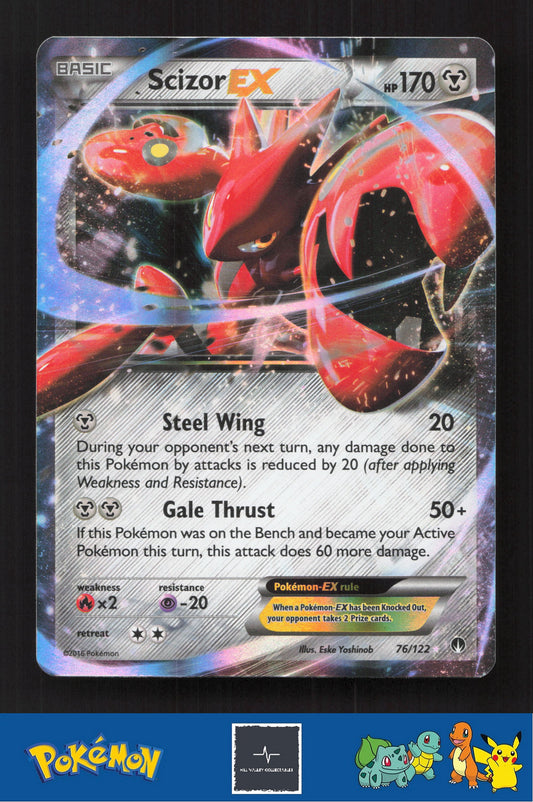2015 Pokemon XY BREAKpoint 76/122 Scizor EX