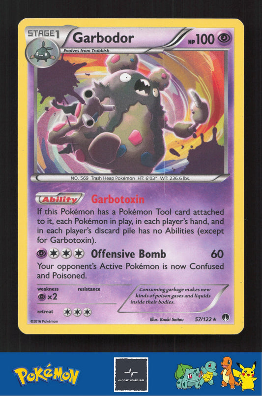 2015 Pokemon XY BREAKpoint 57/122 Garbodor Holo