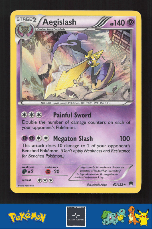 2015 Pokemon XY BREAKpoint 62/122 Aegislash Holo