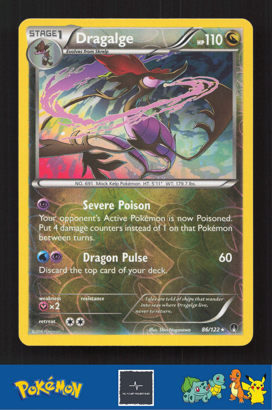 2015 Pokemon XY BREAKpoint 86/122 Dragalge Reverse