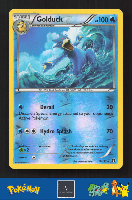 2015 Pokemon XY BREAKpoint 17/122 Golduck Reverse