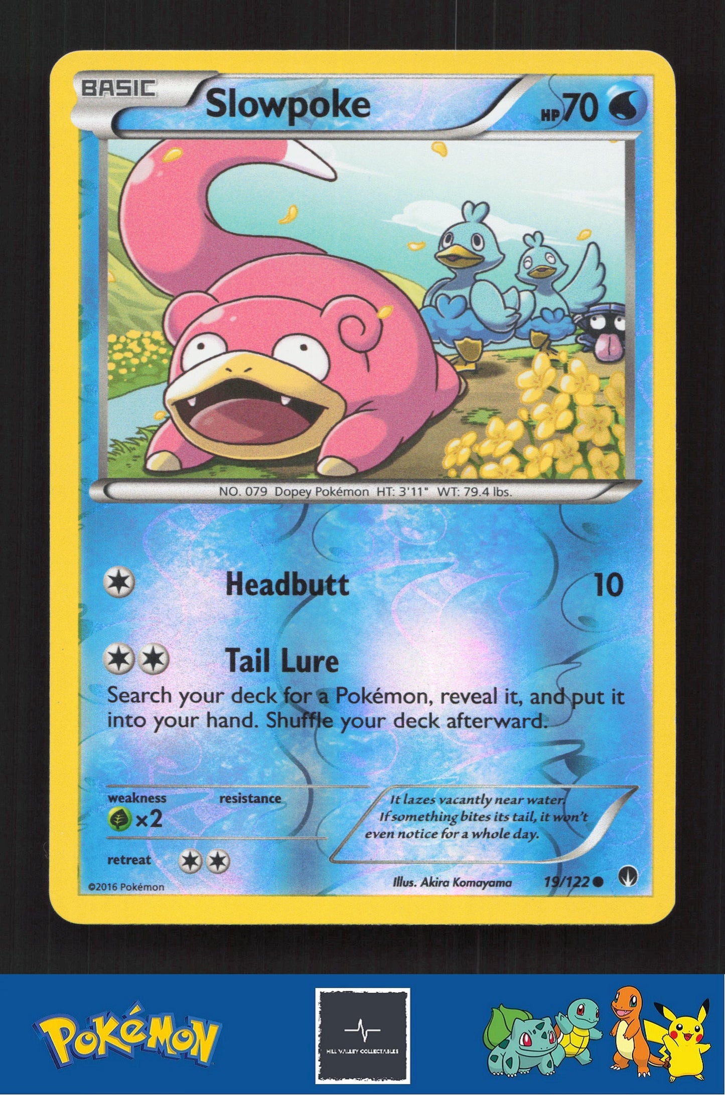2015 Pokemon XY BREAKpoint 19/122 Slowpoke Reverse