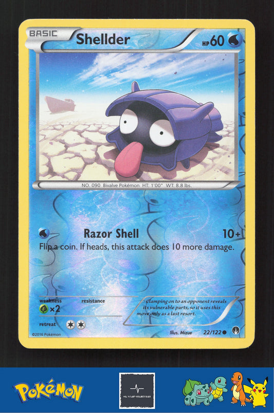 2015 Pokemon XY BREAKpoint 22/122 Shellder Reverse