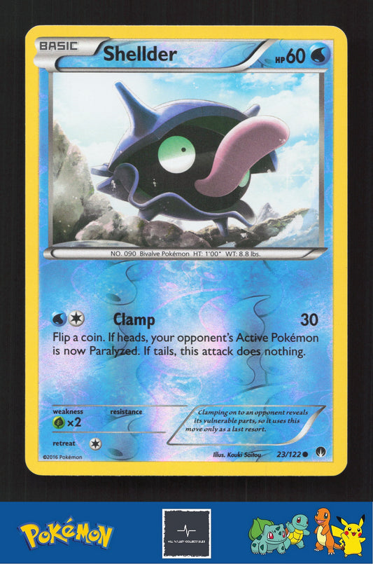 2015 Pokemon XY BREAKpoint 23/122 Shellder Reverse