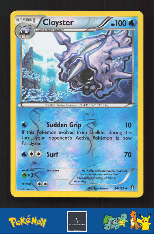 2015 Pokemon XY BREAKpoint 24/122 Cloyster Reverse