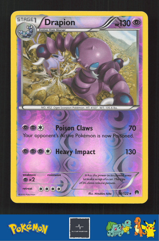 2015 Pokemon XY BREAKpoint 54/122 Drapion Reverse