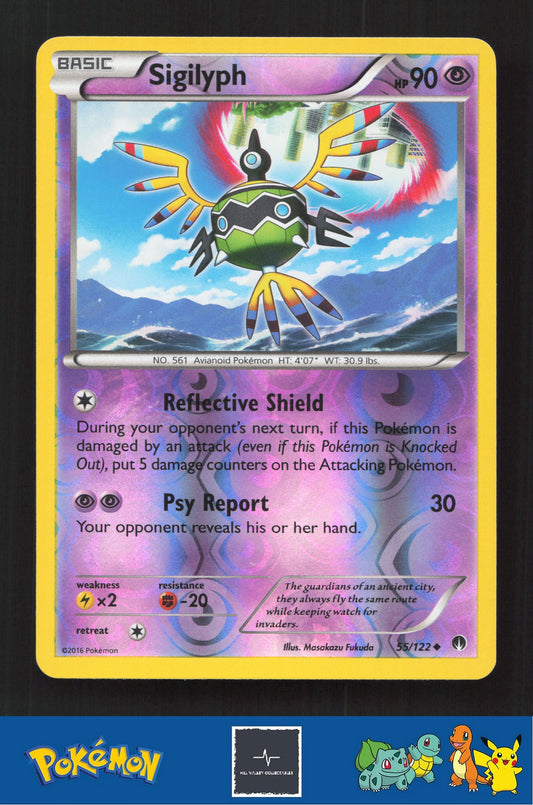 2015 Pokemon XY BREAKpoint 55/122 Sigilyph Reverse