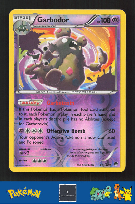 2015 Pokemon XY BREAKpoint 57/122 Garbodor Reverse