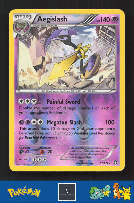 2015 Pokemon XY BREAKpoint 62/122 Aegislash Reverse