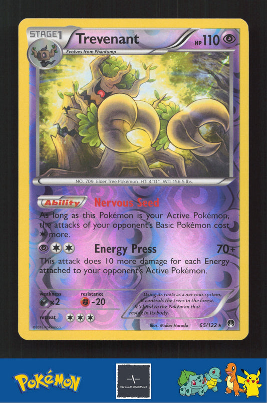 2015 Pokemon XY BREAKpoint 65/122 Trevenant Reverse