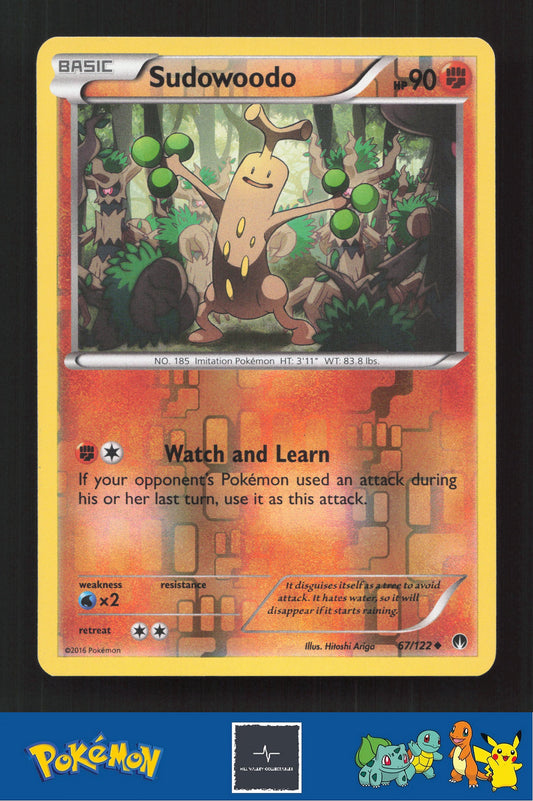 2015 Pokemon XY BREAKpoint 67/122 Sudowoodo Reverse