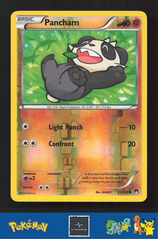 2015 Pokemon XY BREAKpoint 71/122 Pancham Reverse